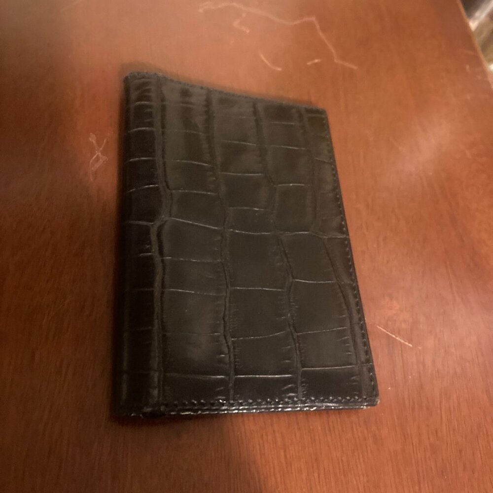 Men's Bergdorf goodman Croc-Embossed Card Case - Picture 3 of 5